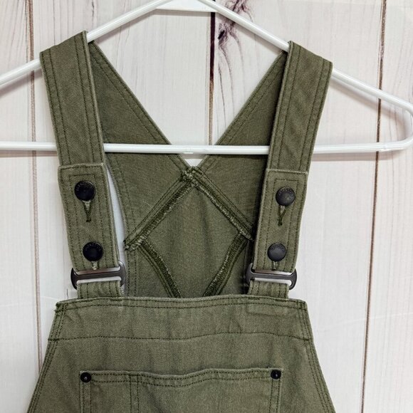 Patagonia W’s All Seasons Hemp Canvas Bib Overalls Small Green EUC - Picture 2 of 14